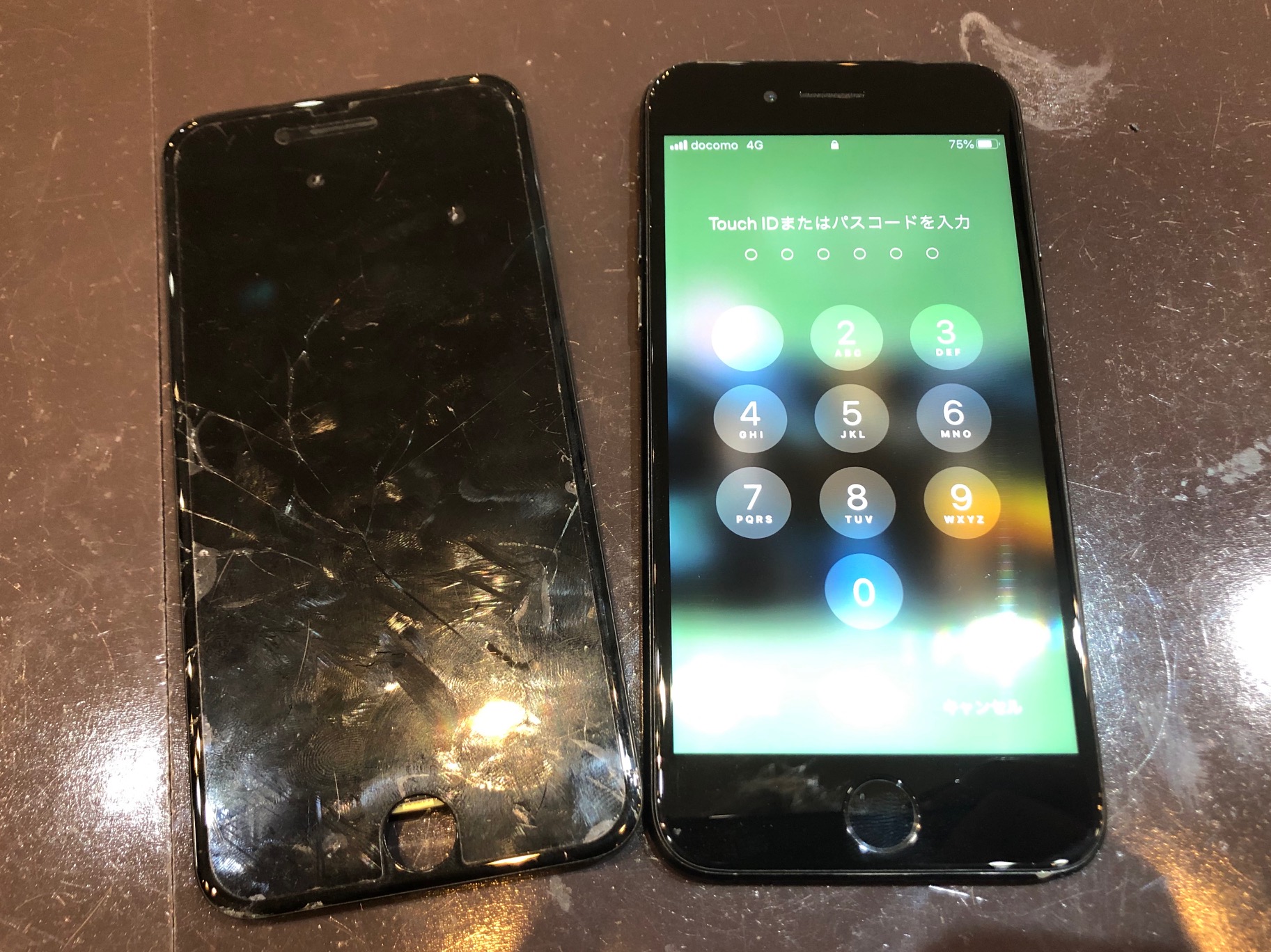 iPhone７｜画面交換修理｜宝塚市からご来店のお客様｜　　　ℱ