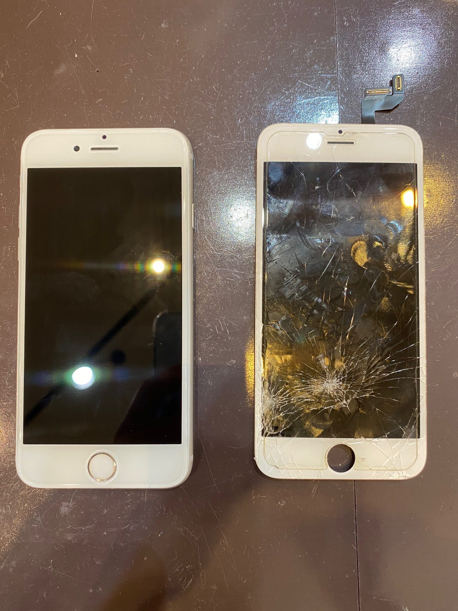 iPhone6s　画面交換修理　宝塚市からご来店のお客様