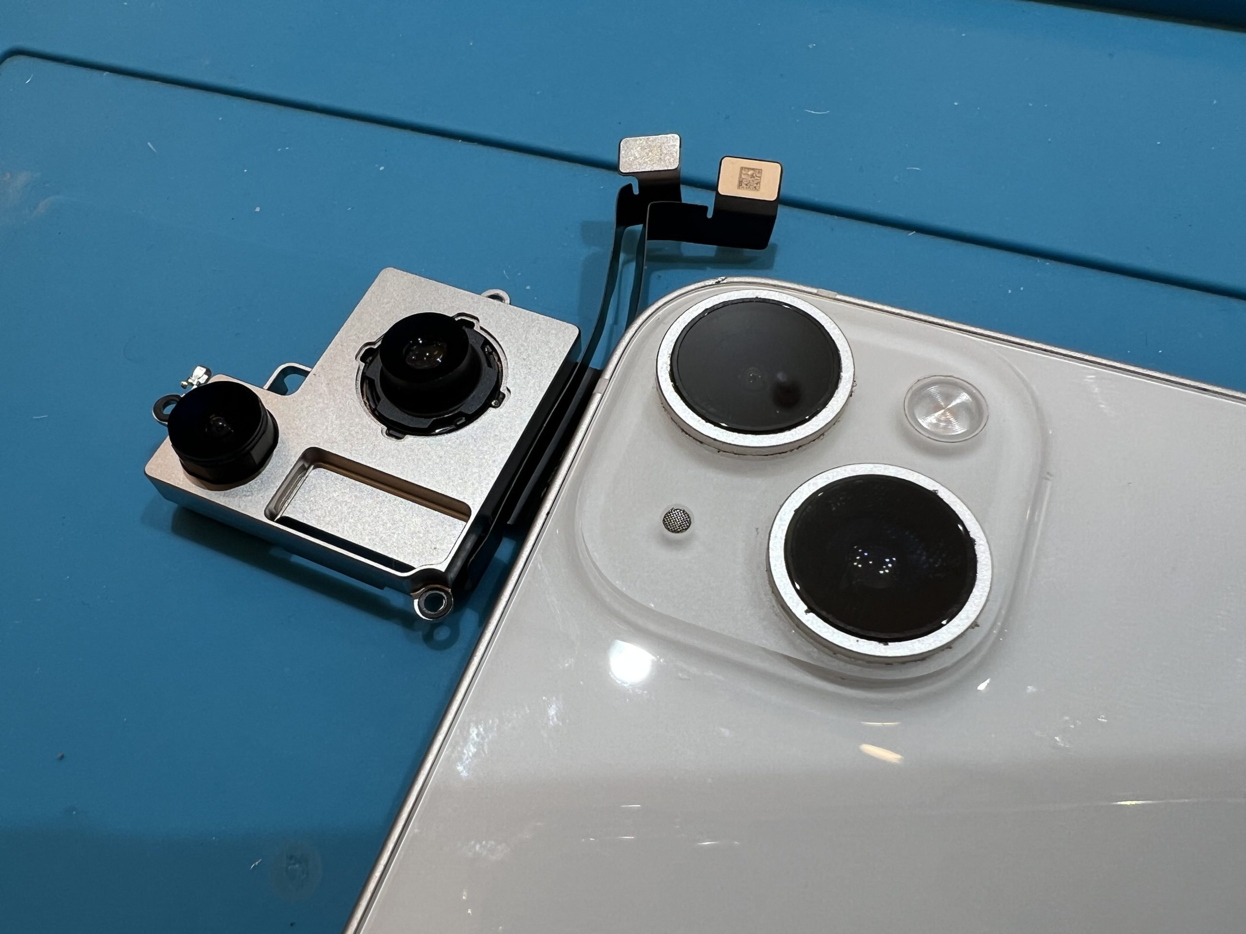 【イオンモール伊丹昆陽店】iPhone14のバックカメラ修理【西宮市からご来店】