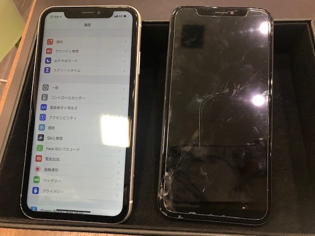 iPhoneXR　画面交換　【各務原市よりご来店】