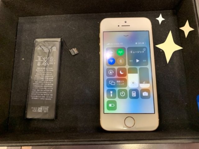 iPhoneSE　バッテリー交換　【美濃加茂市よりご来店】