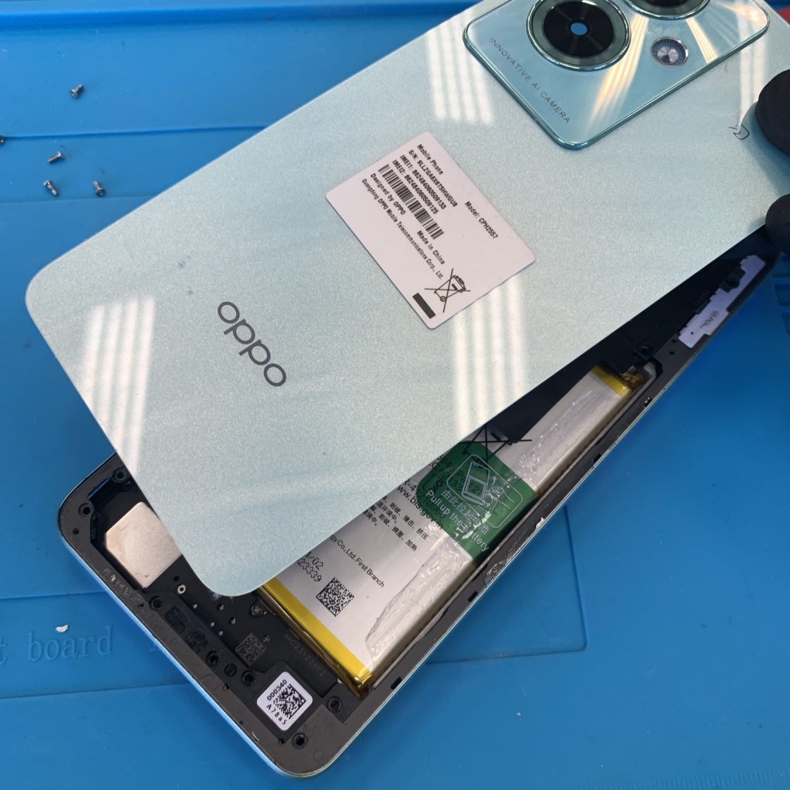 【扶桑店】OPPO Reno A79 5Gのフロントパネル交換修理【犬山市からご来店】
