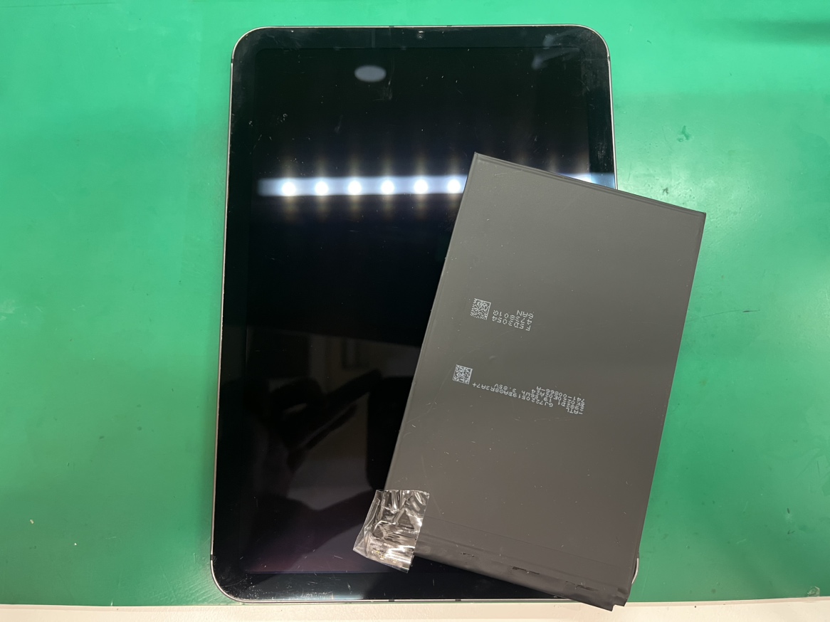 【甲子園店】iPad mini6のバッテリー交換修理【西宮市からご来店】