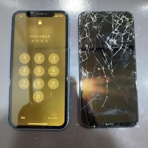 南区吉祥院石原野上町 iPhone11 ブラックアウトも画面修理で改善!