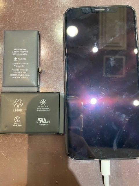 iPhoneX バッテリー交換 【橿原市よりご来店】