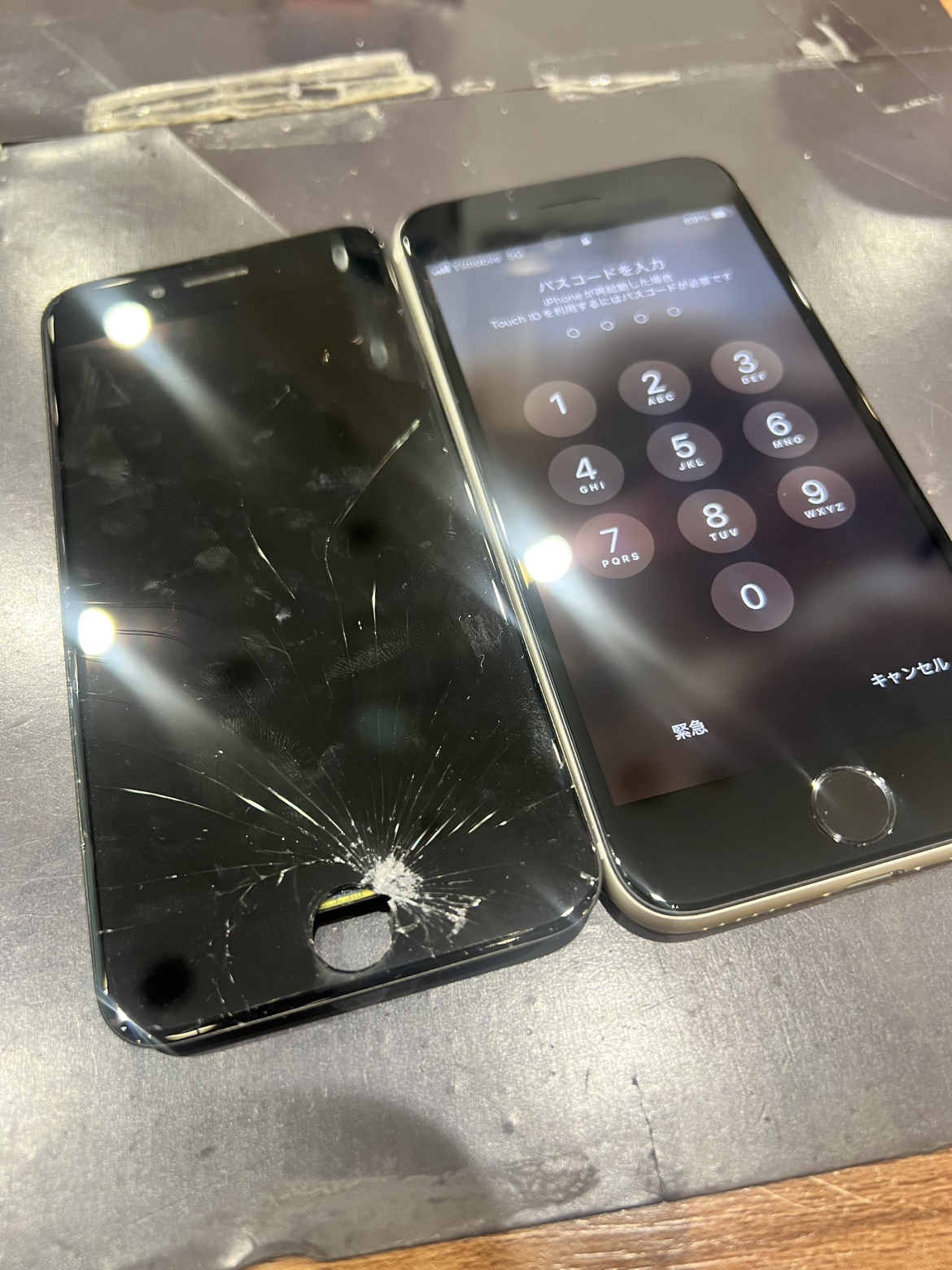 【明和店】iPhoneSE3　画面交換修理　即日修理可能【尾鷲市からご来店】