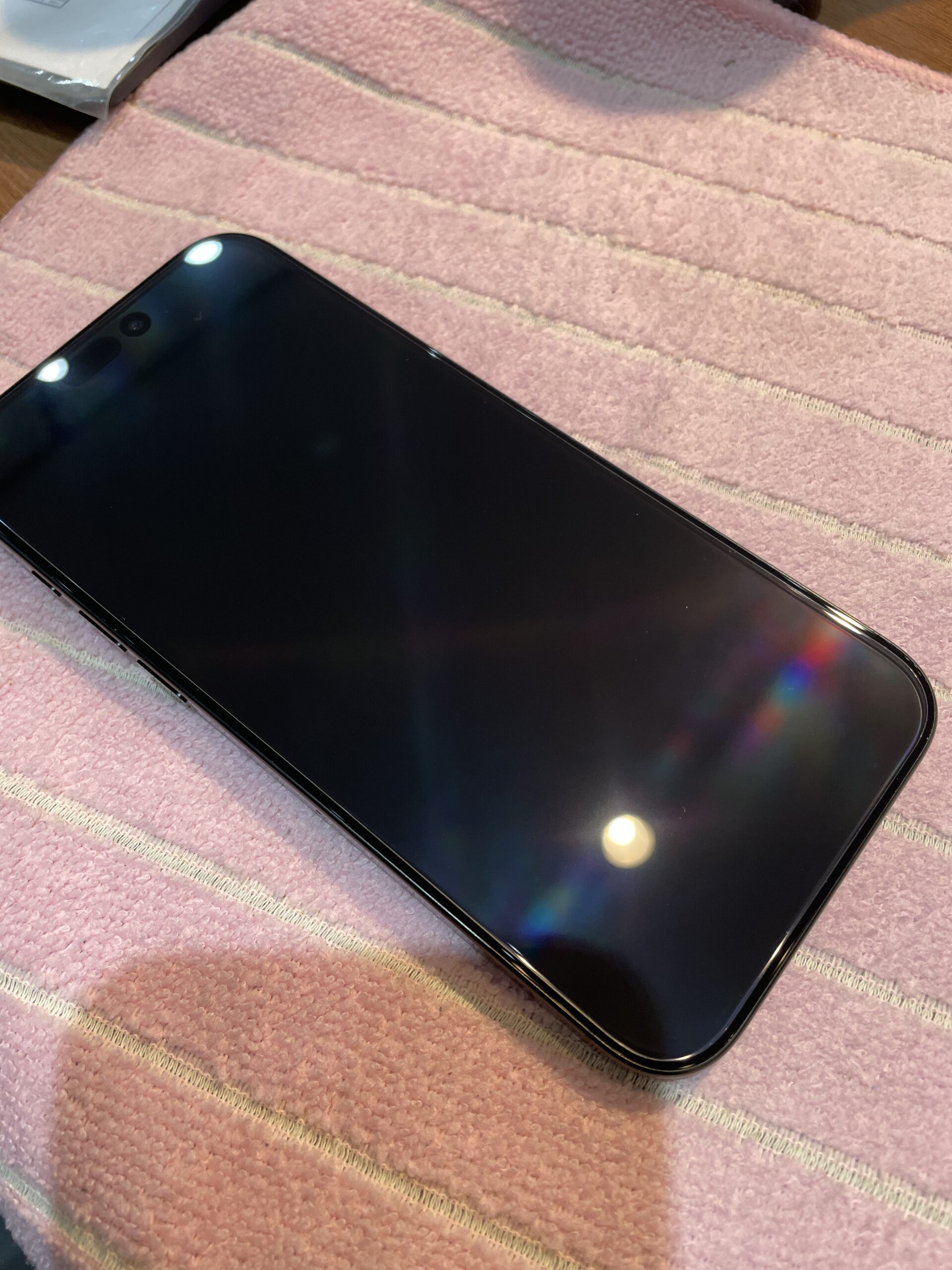 【長堀店】iPhone16ProMAXのガラスコーティング施工【大阪市からご来店】