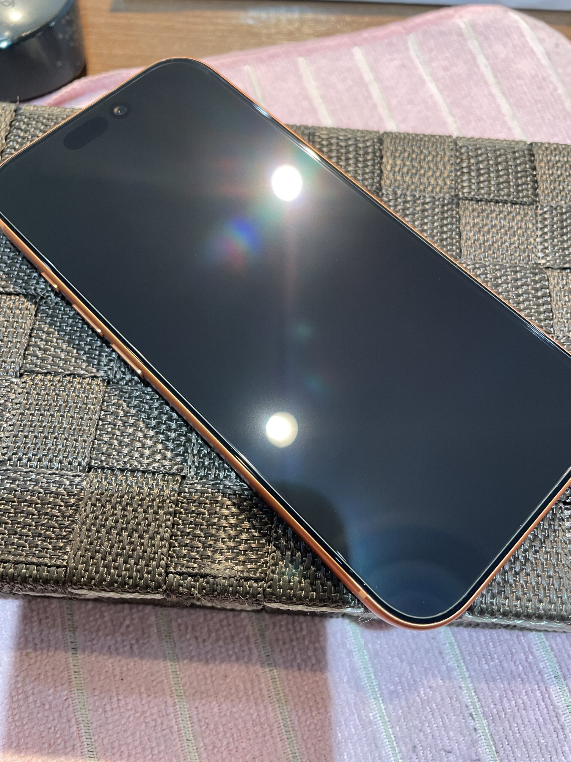 【長堀店】iPhone17Proのガラスコーティング施工【大阪市からご来店】