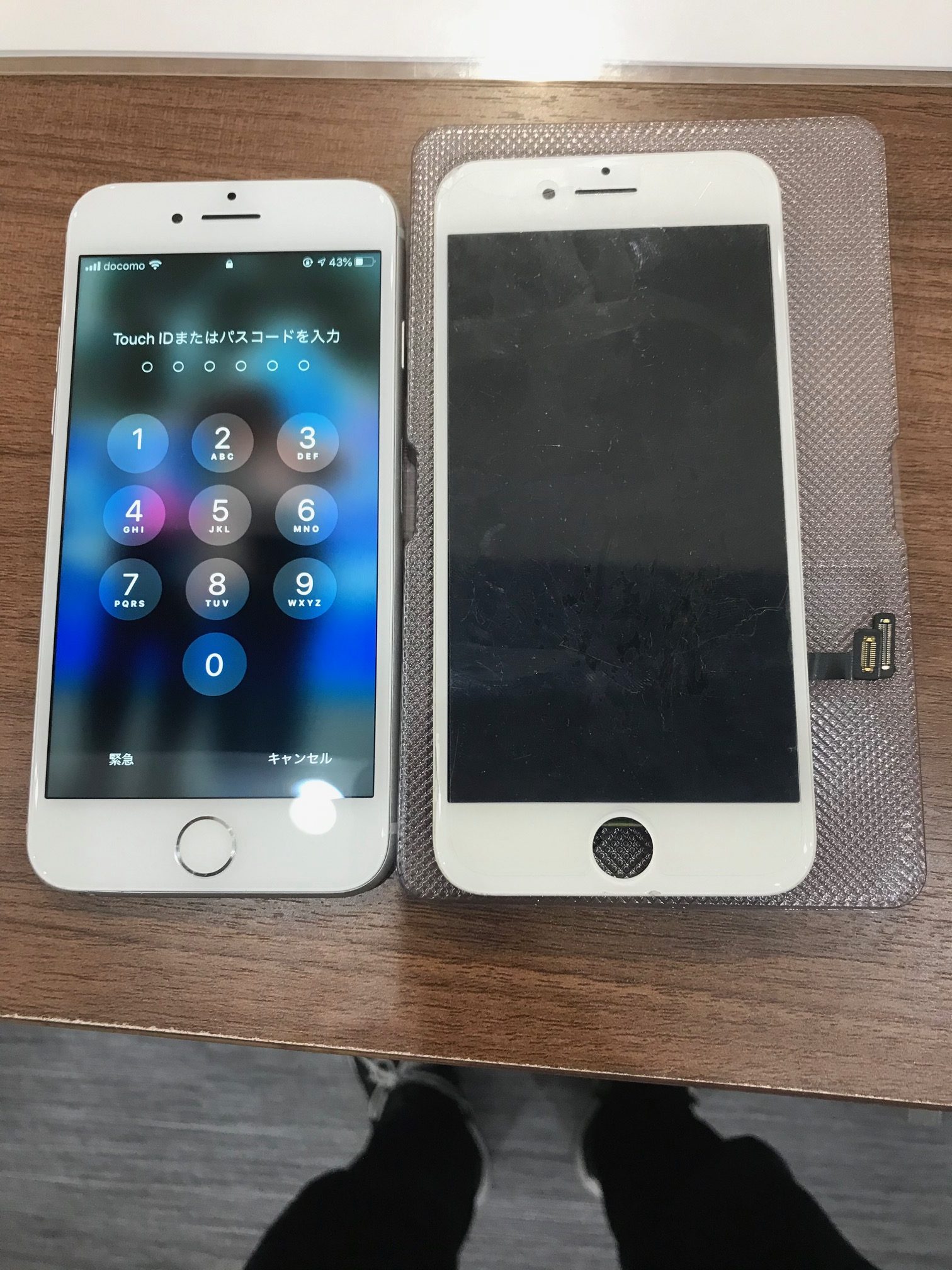 iPhone７画面交換＜安城市よりお越しのお客様＞