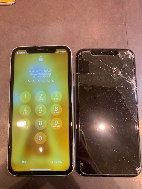 iPhoneXR画面交換【大府市よりお越しのお客様】