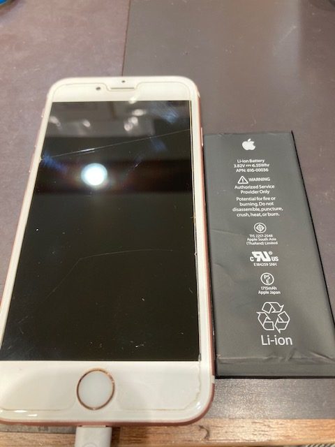 iPhone6Sバッテリー交換<東海市よりお越しのお客様>