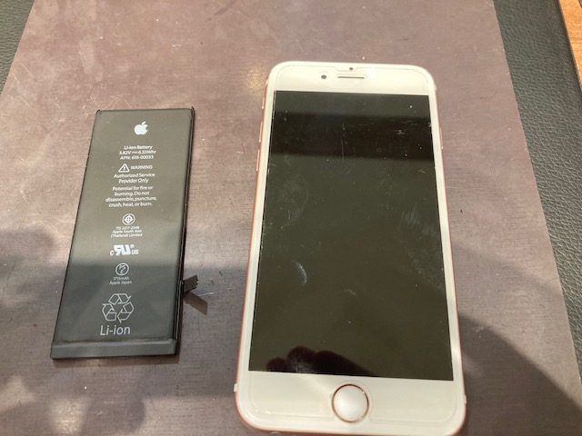 iPhone６Sバッテリー交換＜刈谷市よりお越しのお客様＞