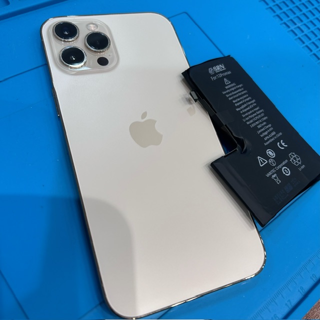 【大高店】iPhone12promaxバッテリー交換　緑区よりご来店