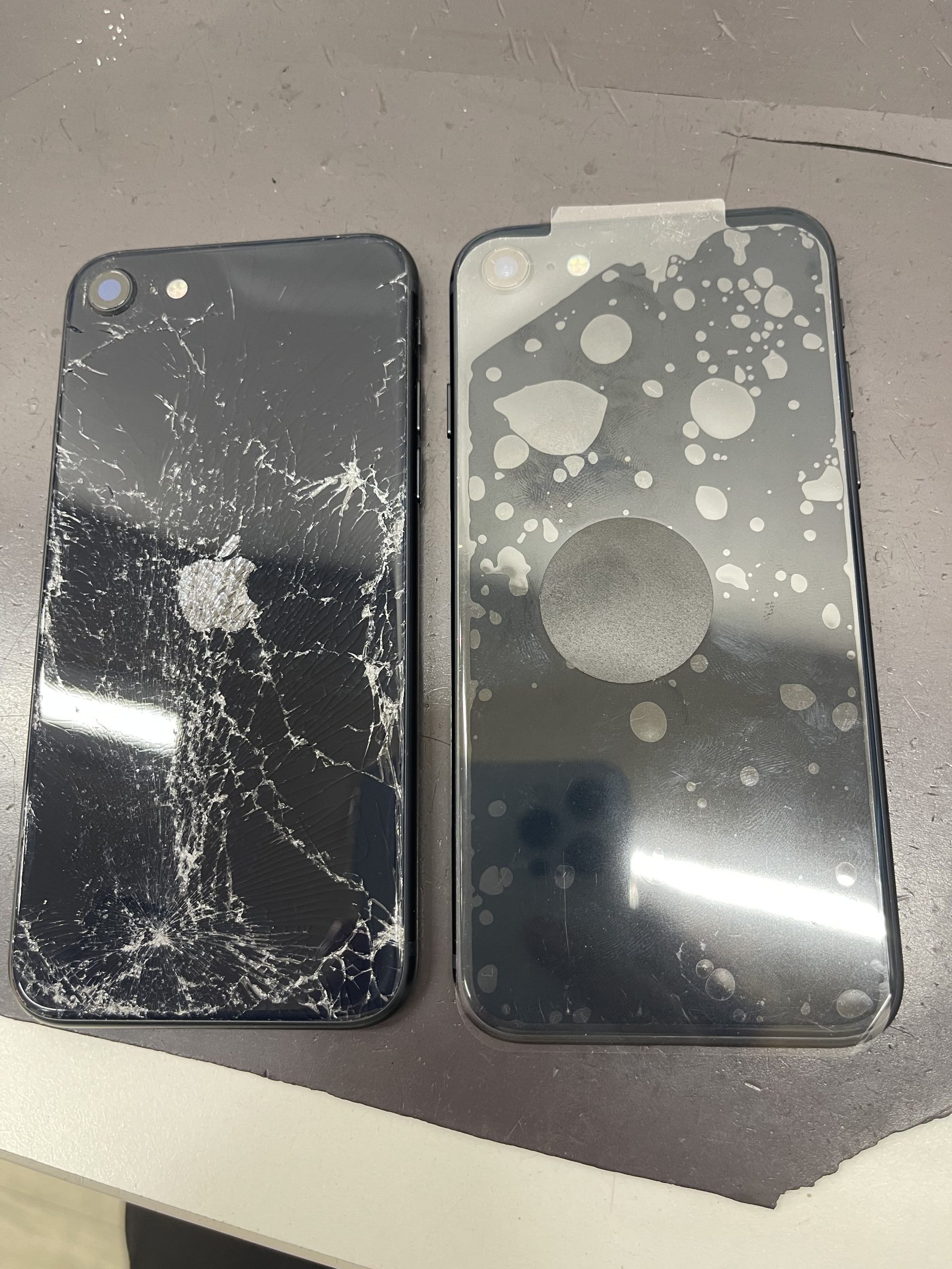 生駒市東生駒 よりiPhone SE3背面割れ修理