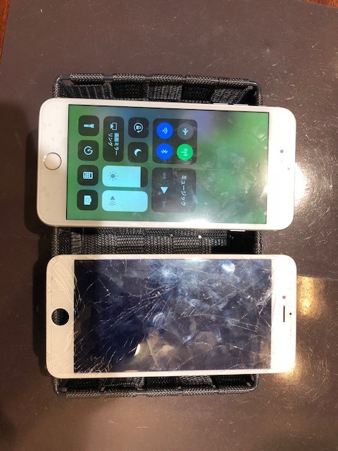 大きいサイズのiPhoneも即日で修理できます！！バキバキに割れていてもご安心ください！！プラスシリーズの修理もお任せのスマートクールつかしん店です( ｀ー´)ノTEL：06-6836-9168「尼崎市よりお越しのお客様」