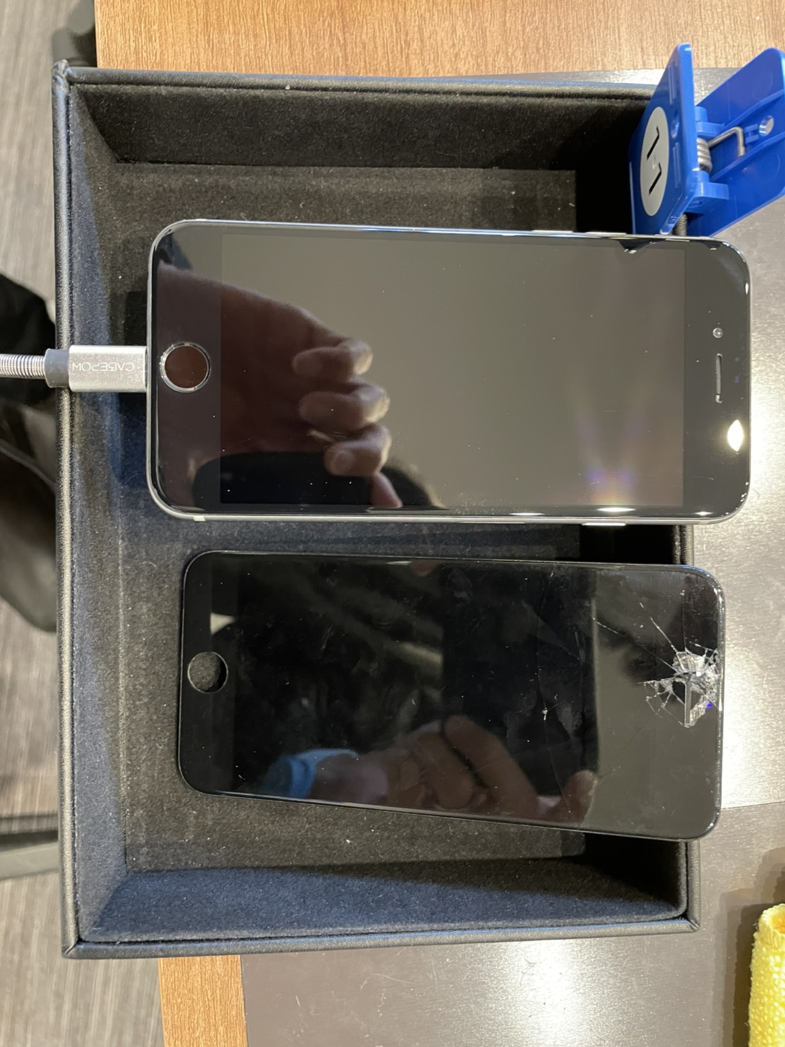 iPhone７画面割れ修理！【伊丹町よりご来店】
