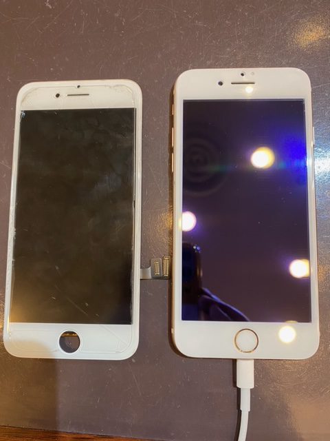 iPhone8画面交換！土日も営業！尼崎市よりお越しのお客様　0