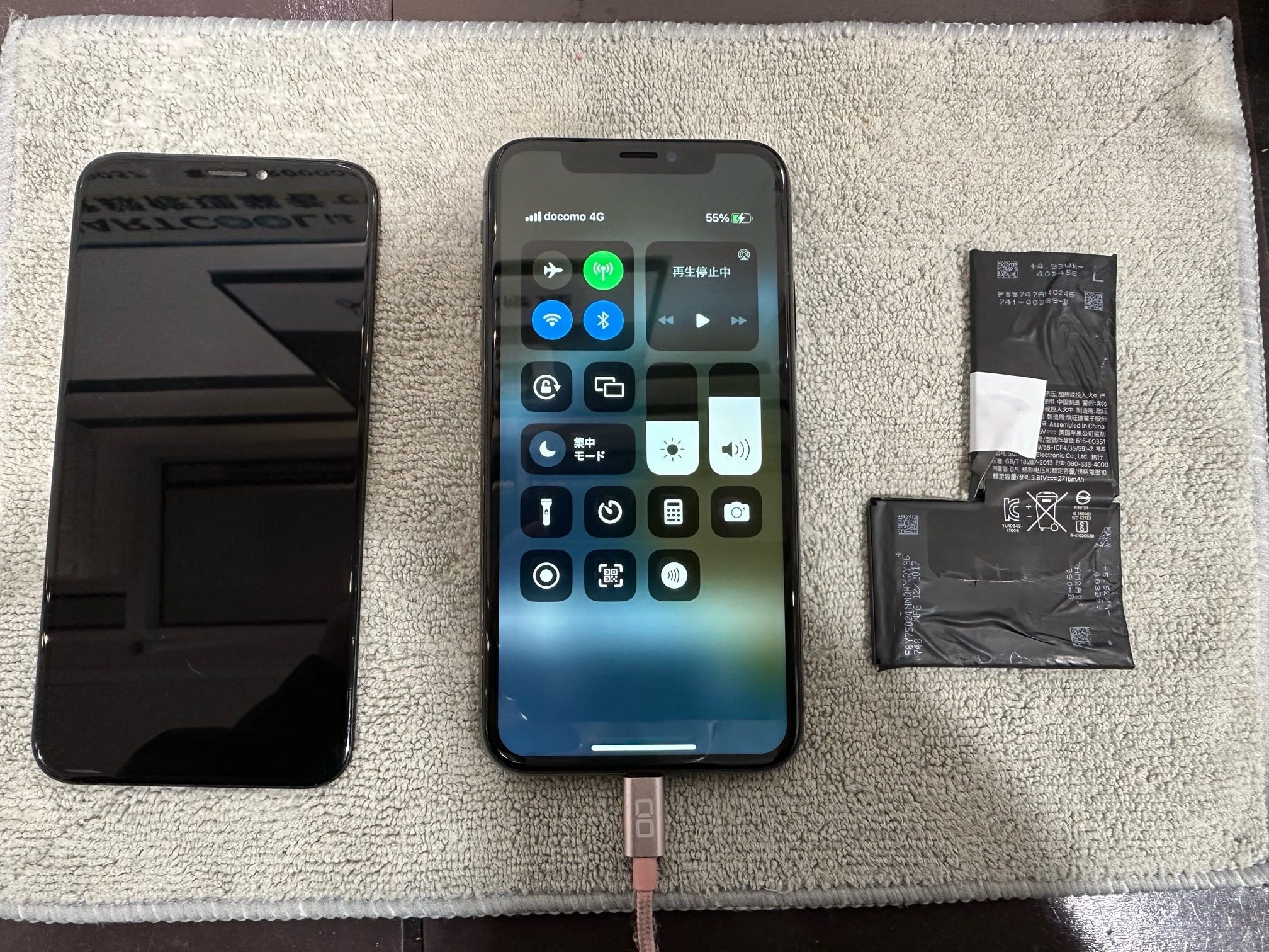 【iPhone X 修理】バッテリー・画面交換、セットのお修理も即日ご返却可能です！