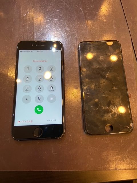 iPhoneSE2　画面交換　尼崎市よりご来店のお客様