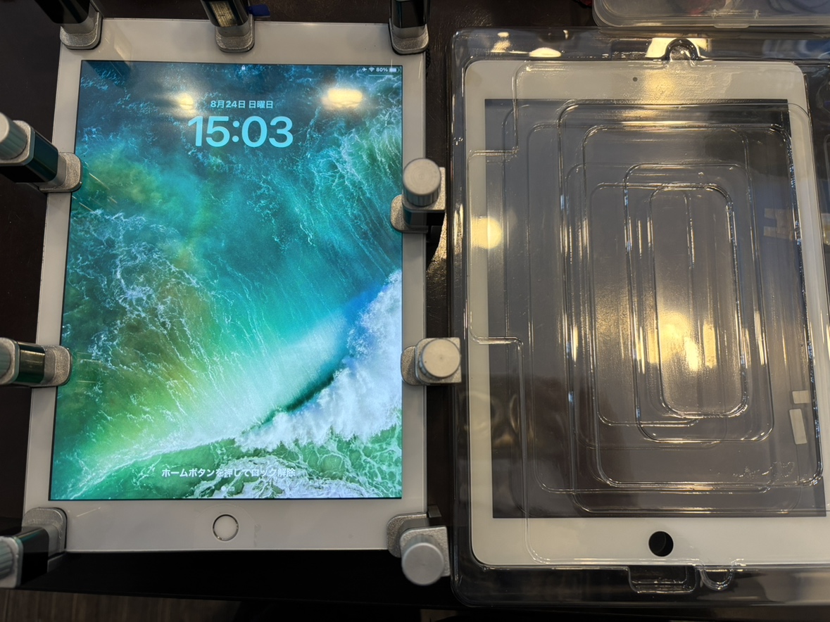 【つかしん店】iPad5　フロントガラス交換　当店で3回目のリピーター様✨