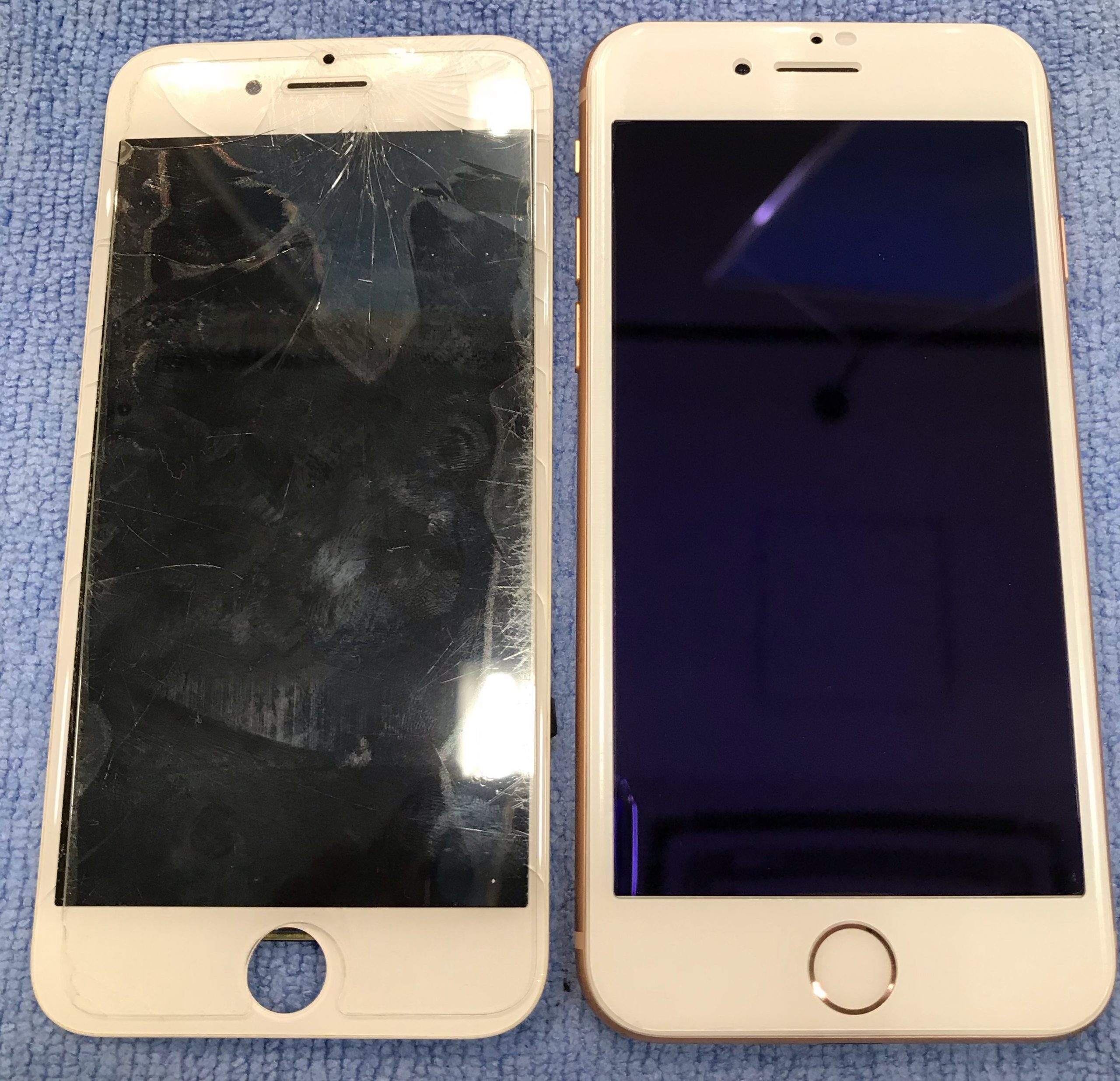 iPhone8の画面交換を承りました！