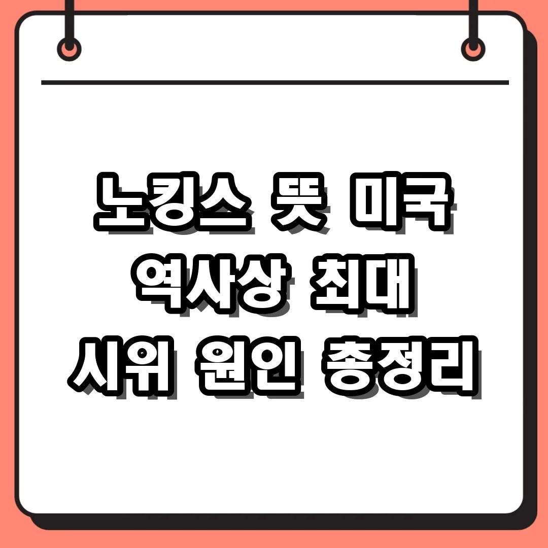 노킹스 뜻 미국 대규모 시위 원인과 3차 집회까지 핵심 정리