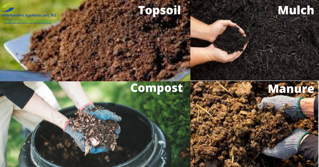 Compost, manure, topsoil, and mulch, understanding the difference