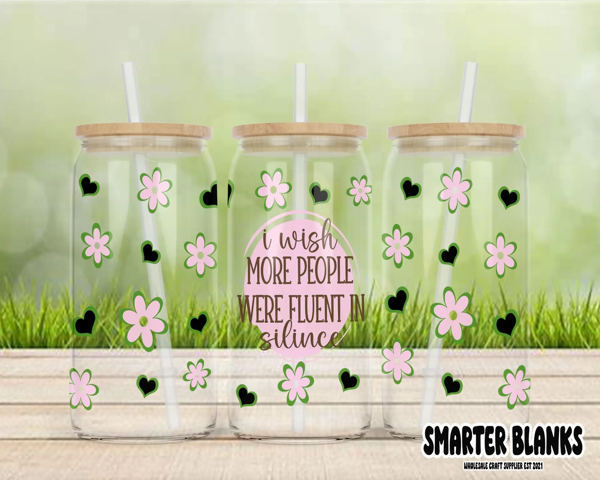 16 oz Libby Wrap - my life is fluent - UVDTF