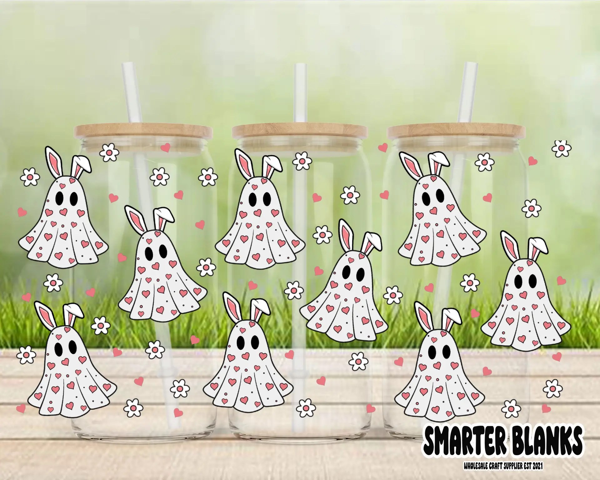 Bunny Ghosts LIbby UVDTF Wrap