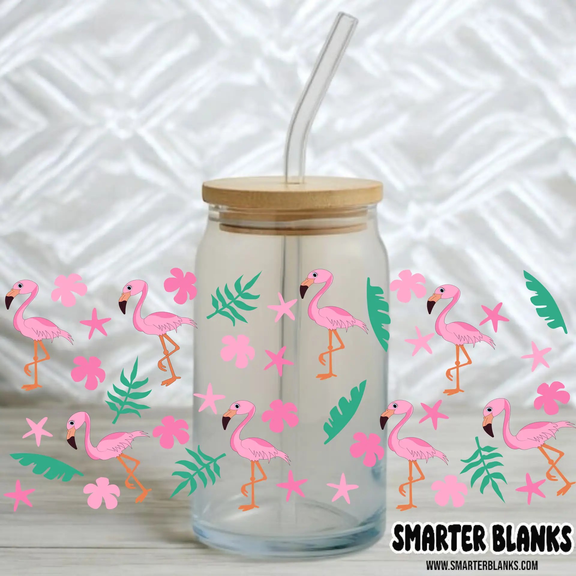 16oz Flamingo Libby UVDTF