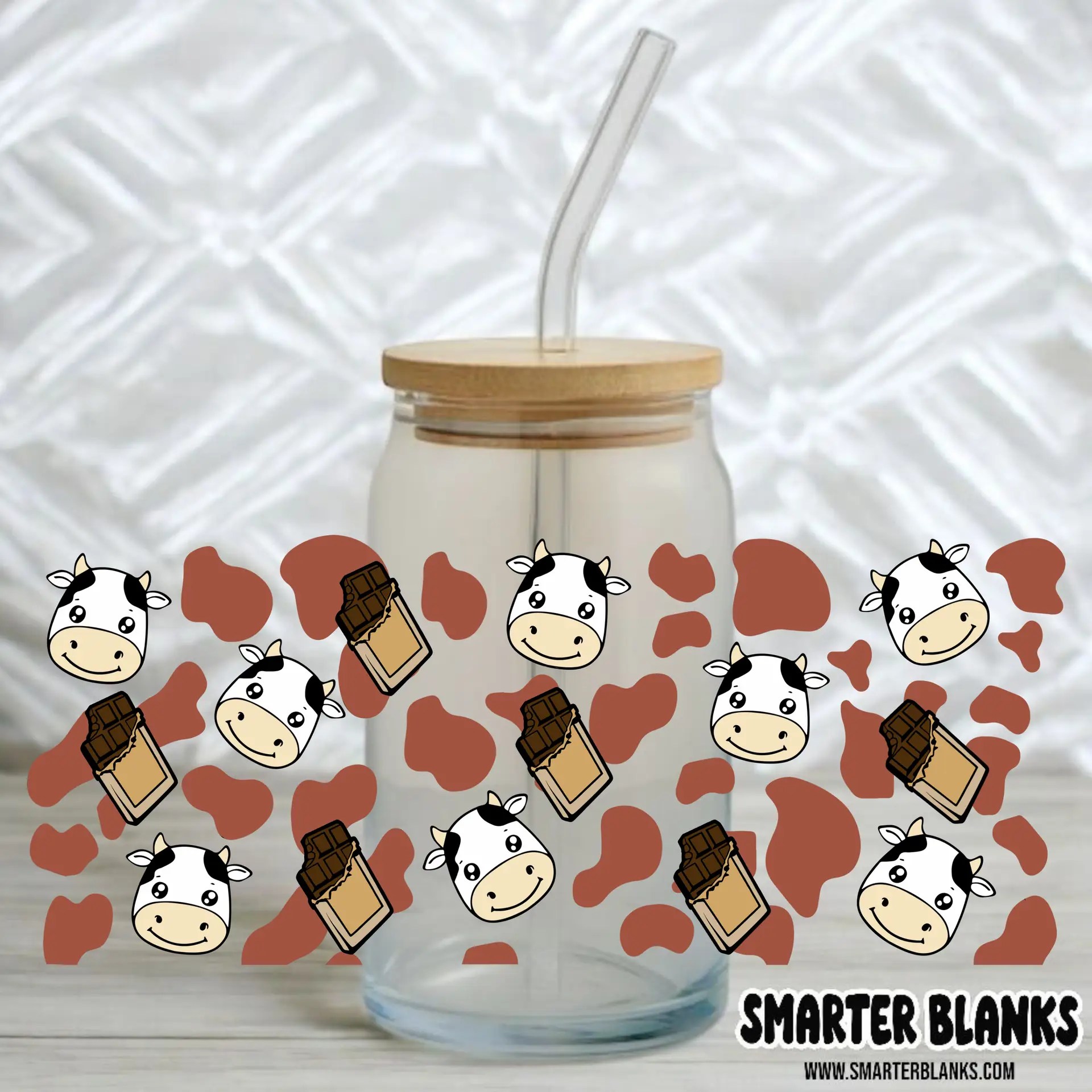 Chocolate Cow Print 16oz UVDTF Wrap