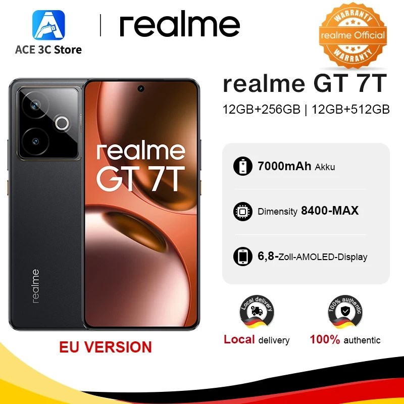 realme GT 7T 5G with AMOLED and 7000mAh Battery realme GT 7T 5G with AMOLED and 7000mAh Battery
