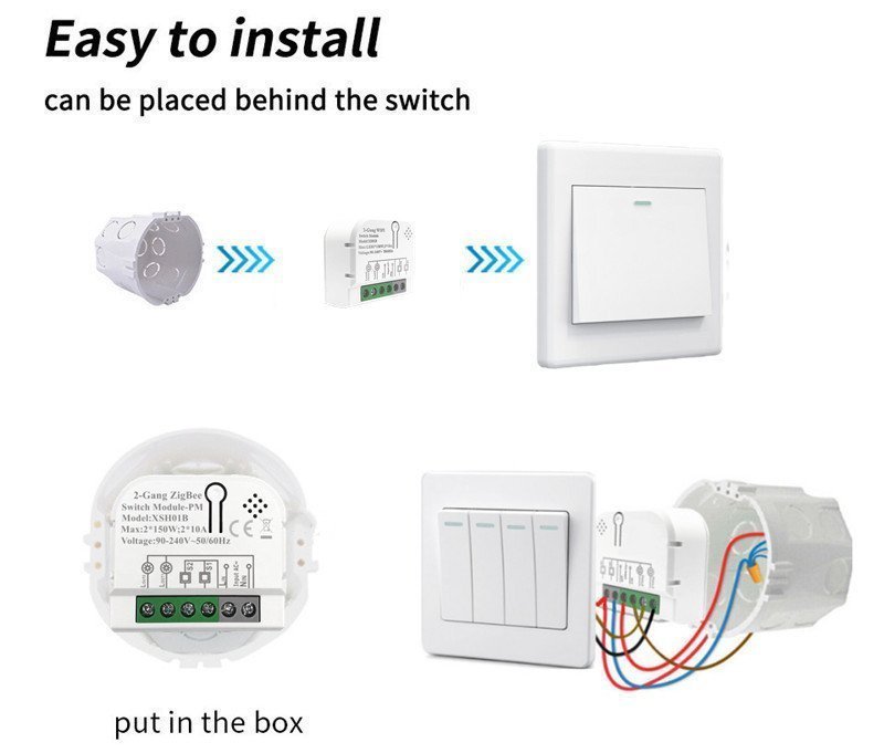 Zigbee inbouwschakelaar met power monitoring SmartGateways.nl