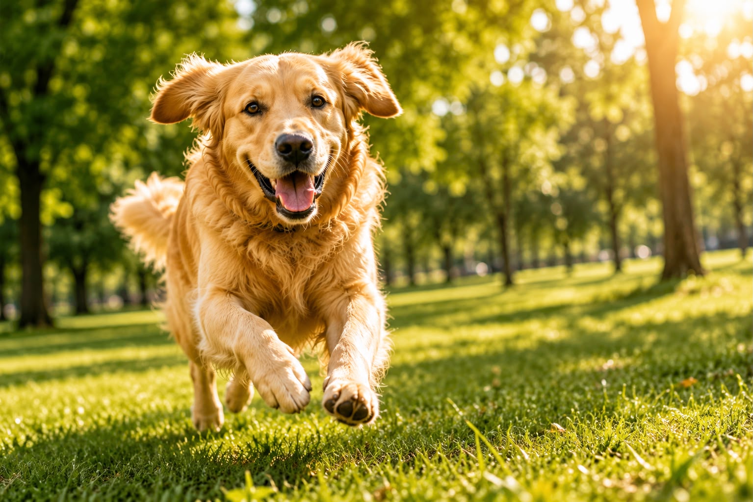 Happy dog enjoying time outdoors