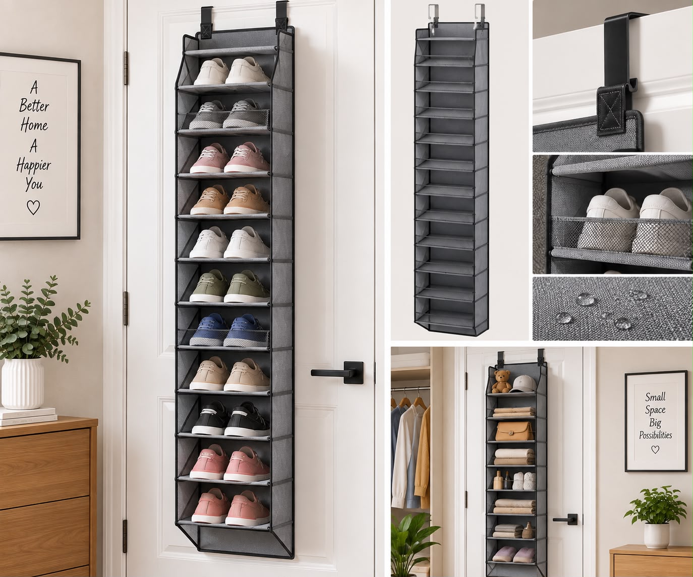 Kotkn 10 Tier Over the Door Organizer
