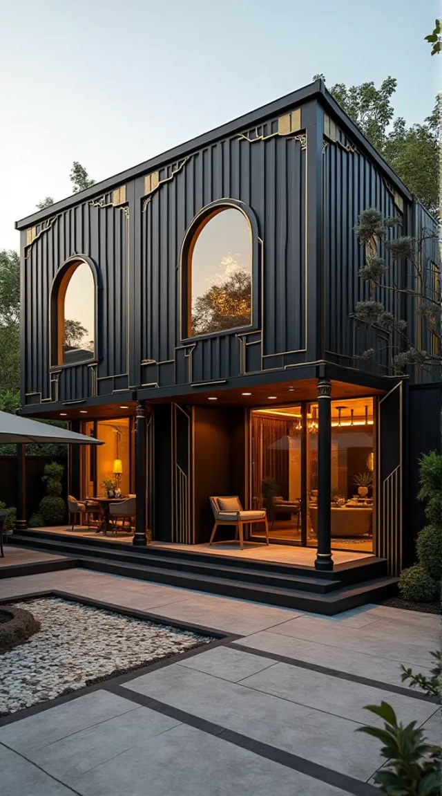 Golden Elegance – A Modern Art Deco Revival