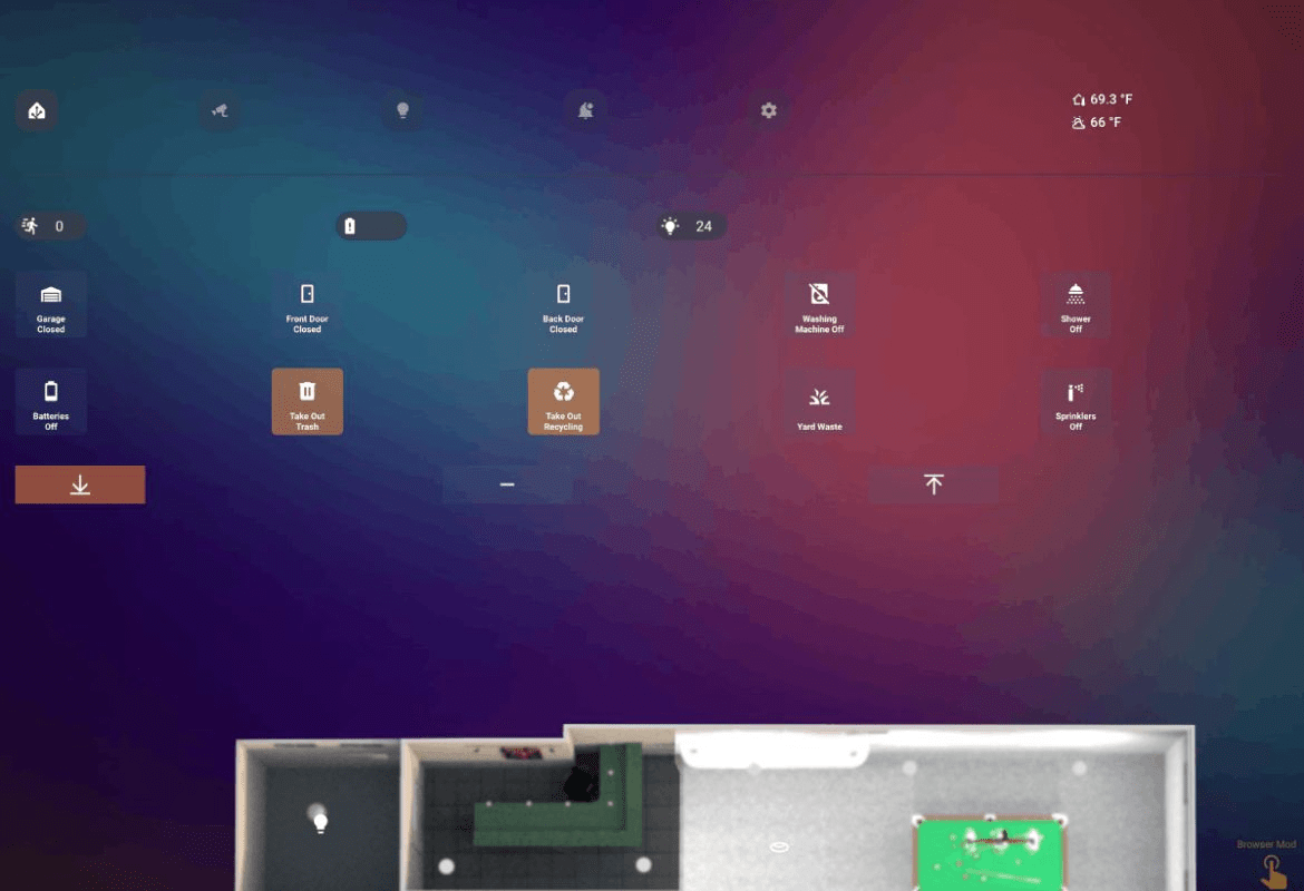 Custom Home Assistant Dashboard Example