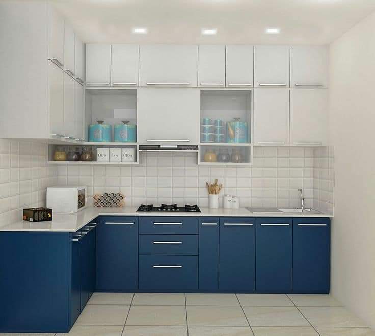 L type Modular Kitchen
