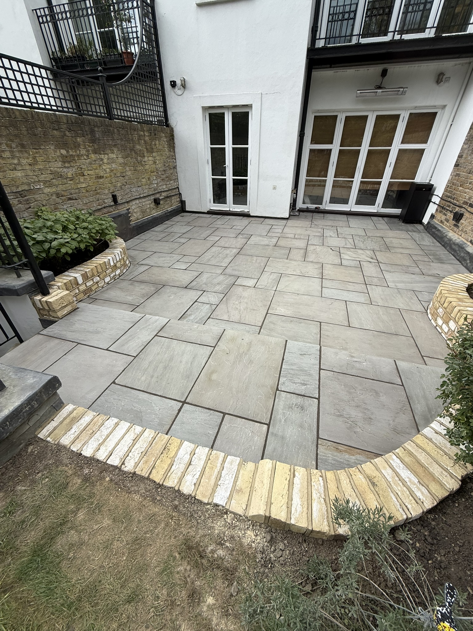 New patio installation in Central London built to an architect’s design
