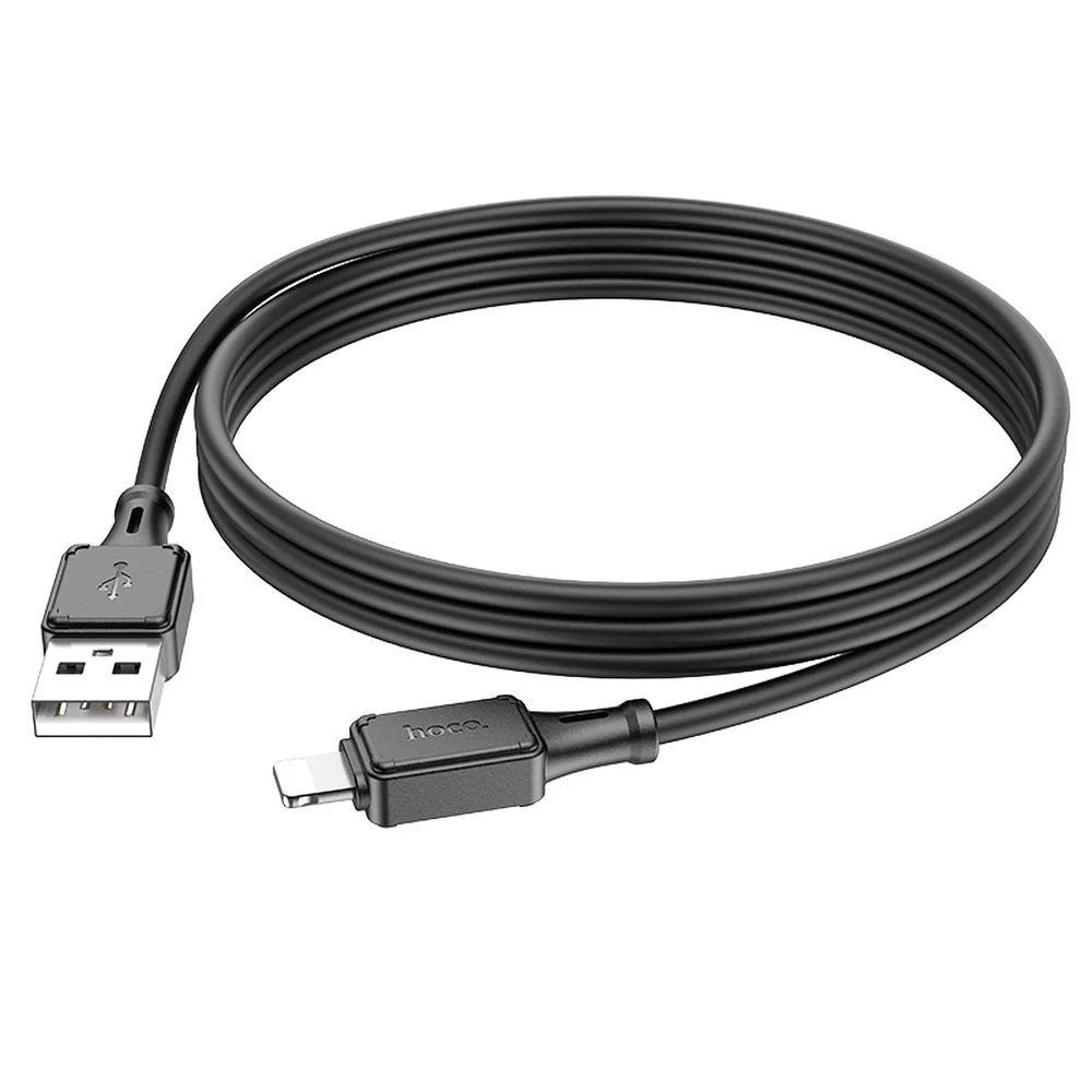Cablu de date și încărcare din silicon Hoco X101 Lightning (negru)