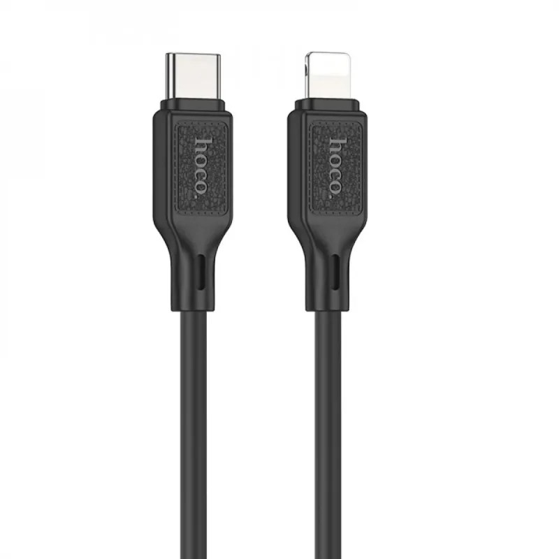 Cablu de date și încărcare 20W 1m Hoco X90 Type-c-Lightning (negru)
