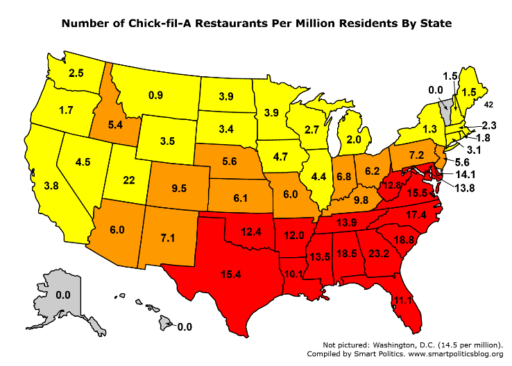 Chick Fil A By The Numbers Revisited Smart Politics 