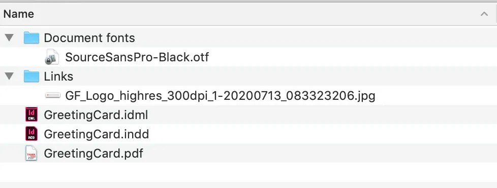 Packaging Indesign Files For Print Support
