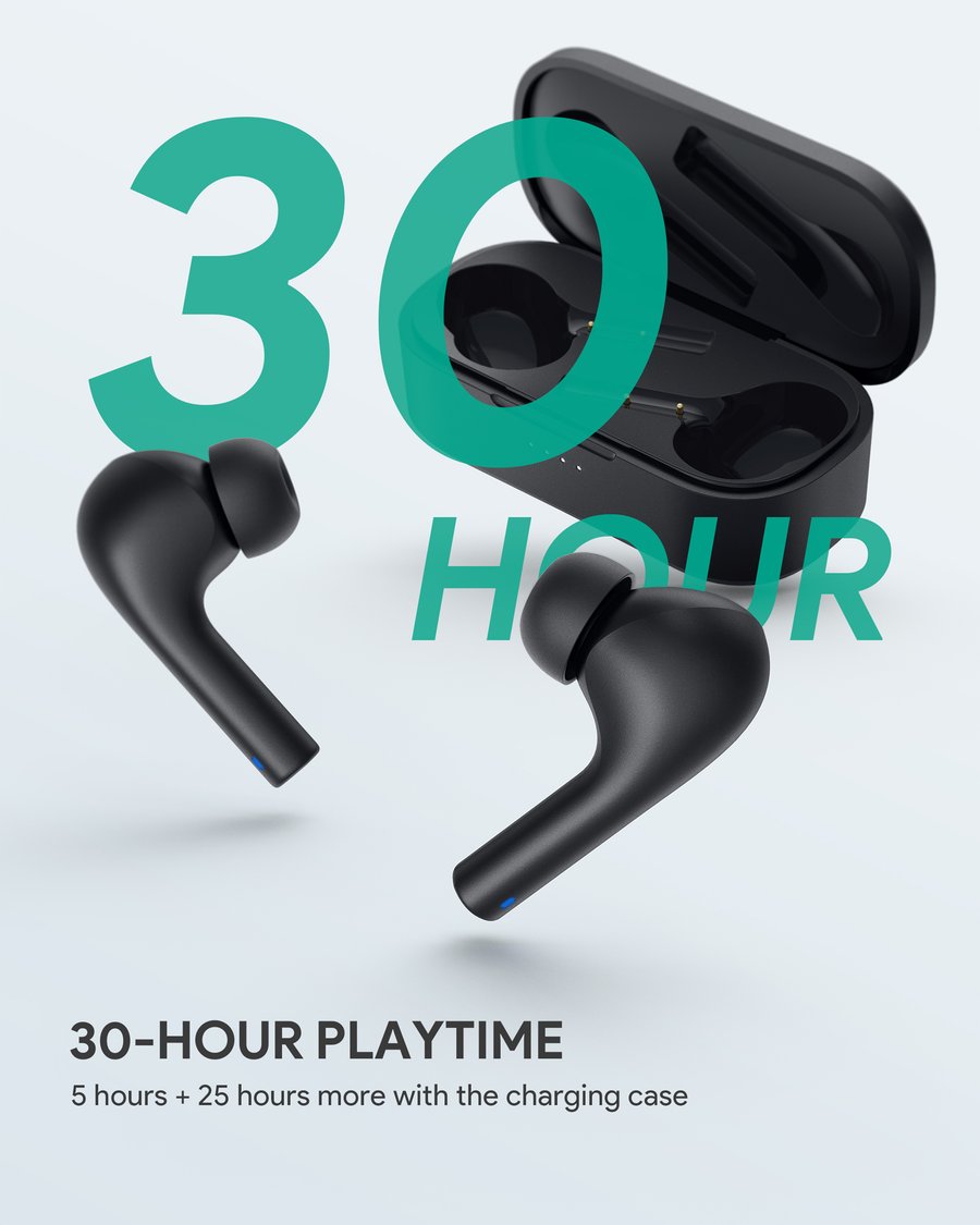 Aukey EP-T21s Move Compact II Wireless Earbuds 3d Surround Sound