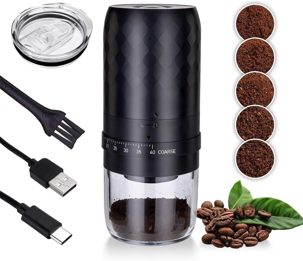 Saraudy Portable Burr Coffee Grinder