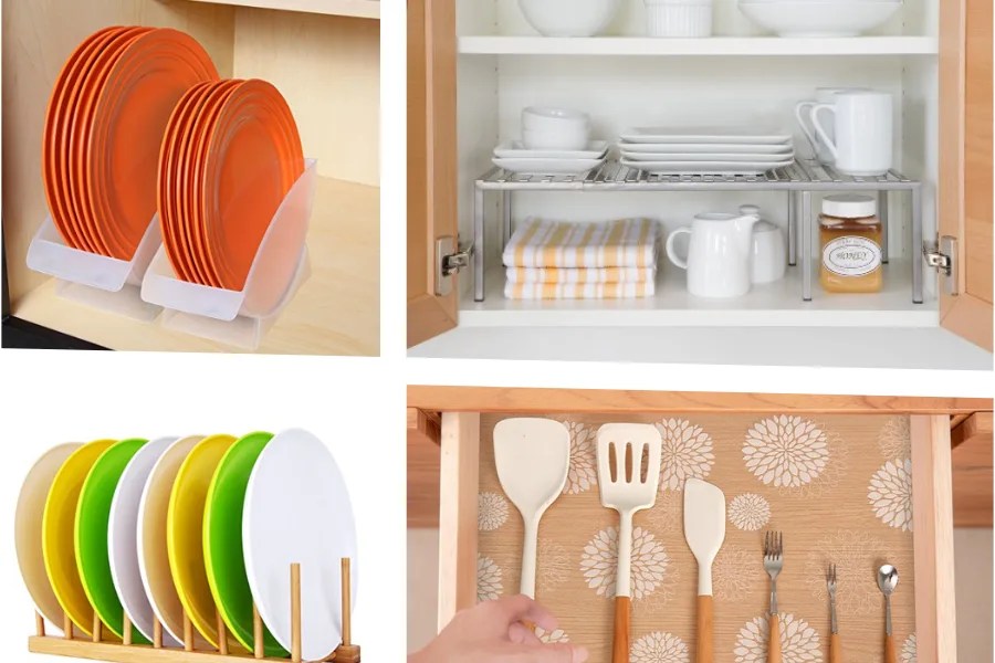 10 popular RV Dish Storage Ideas (to organize camper cabinets)