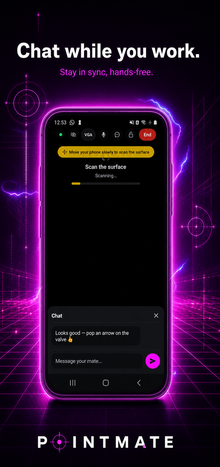 PointMate - chat screen