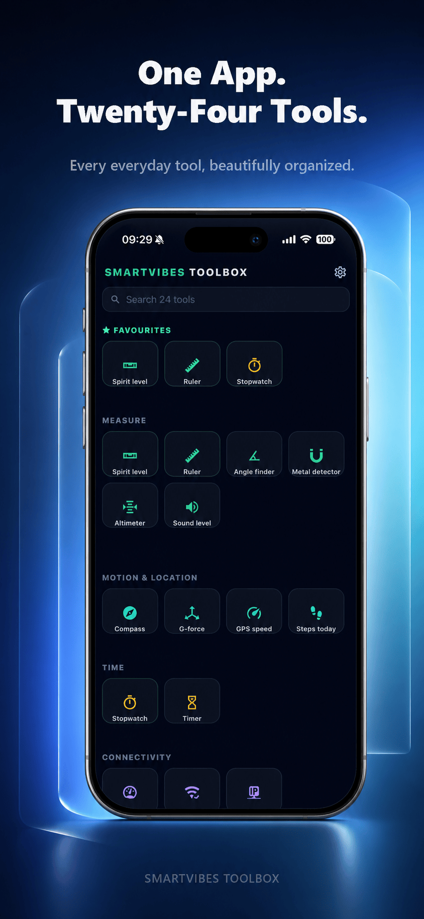 Toolbox — Ten tools on one screen
