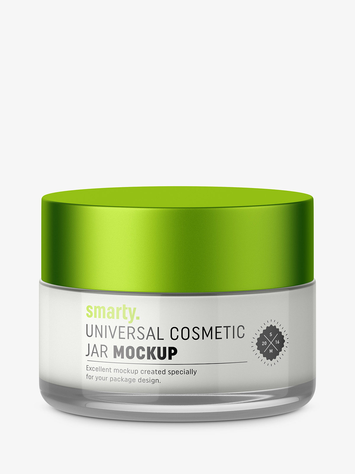 Cosmetic jar mockup Smarty Mockups