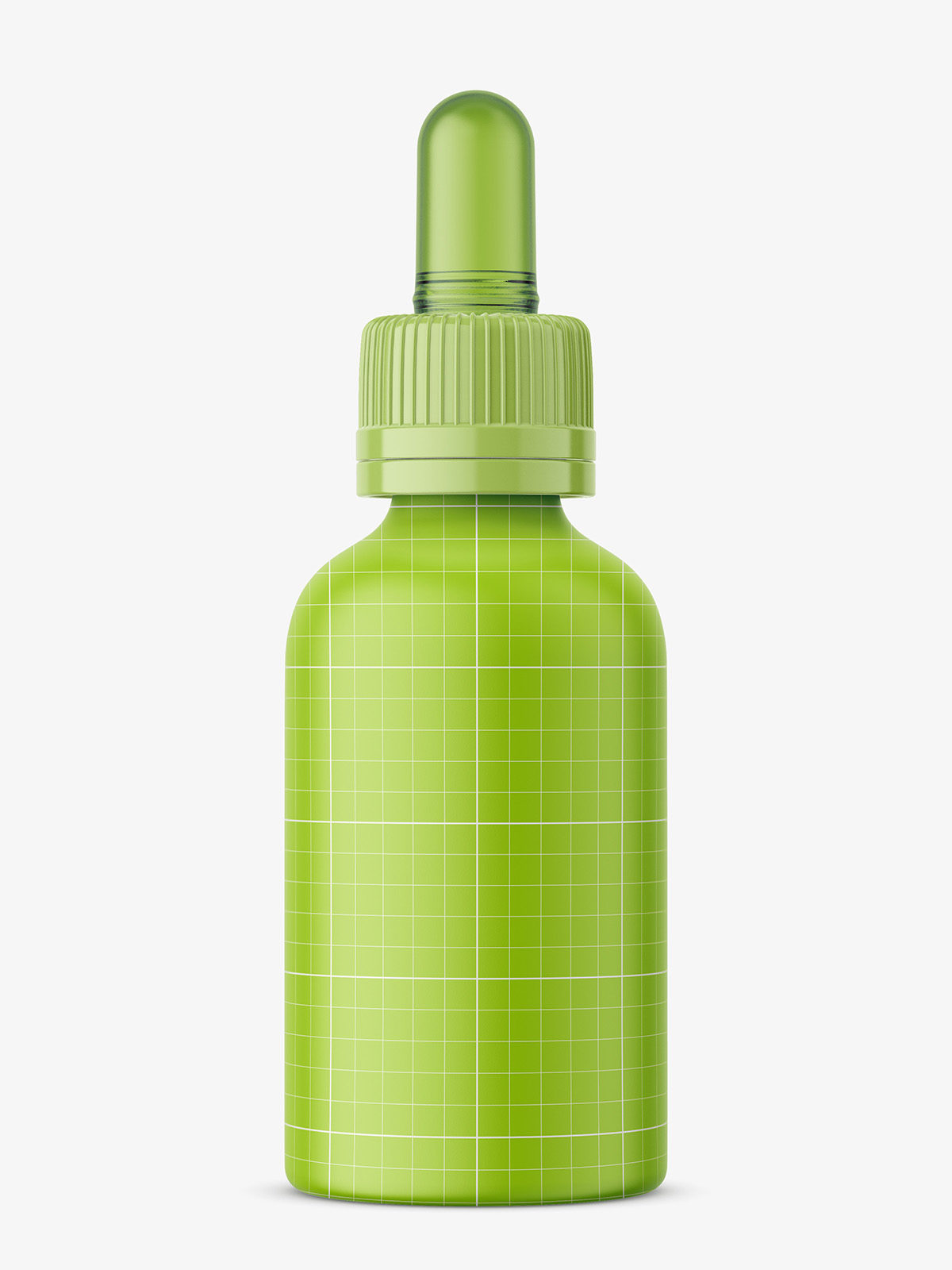 Plastic matt dropper bottle mockup Smarty Mockups